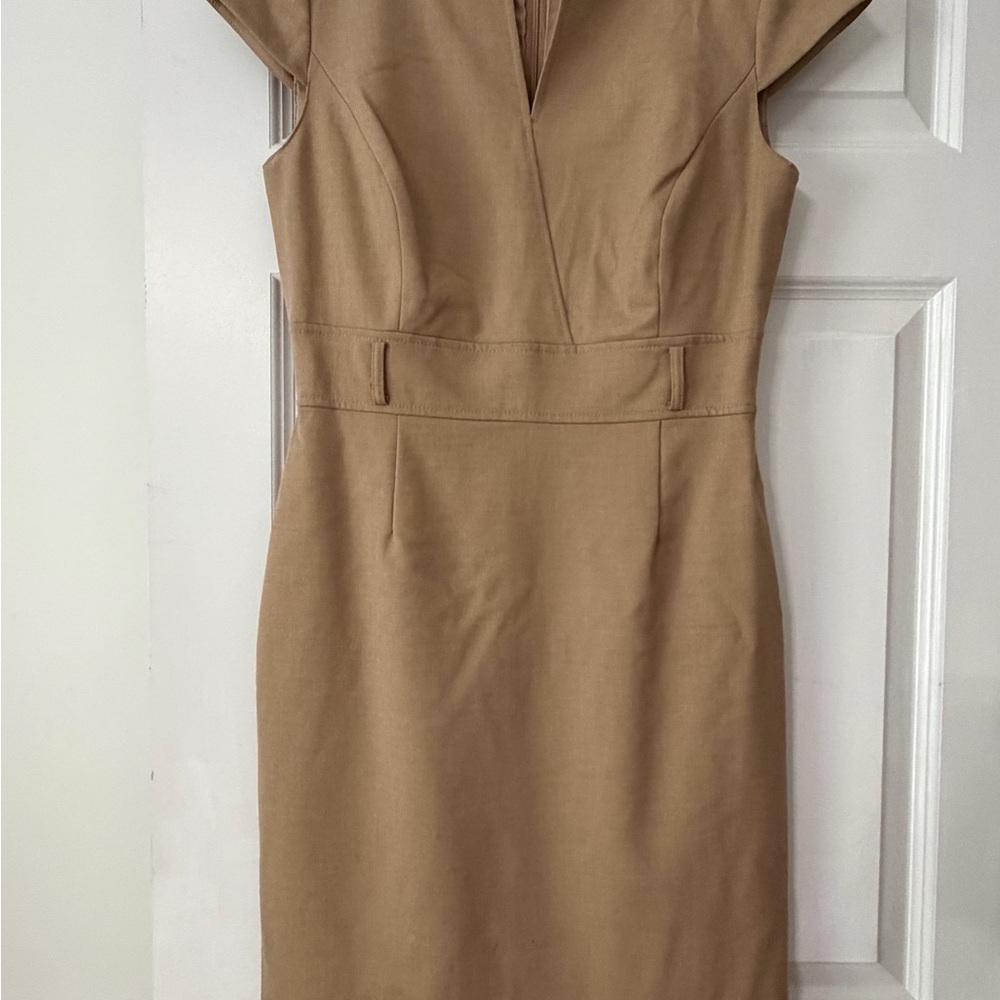 ANTONIO MELANI Classic Tan Midi Dress